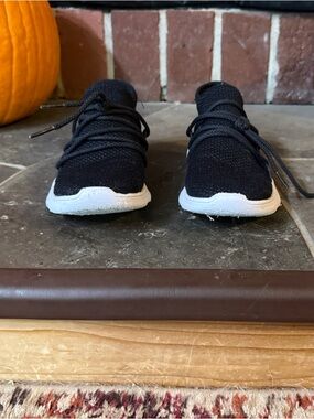 Vessi Black Knit Lace-Up Sneakers